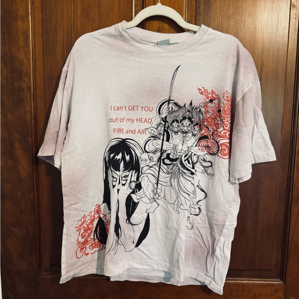 Graphic T-Shirt - White and Red